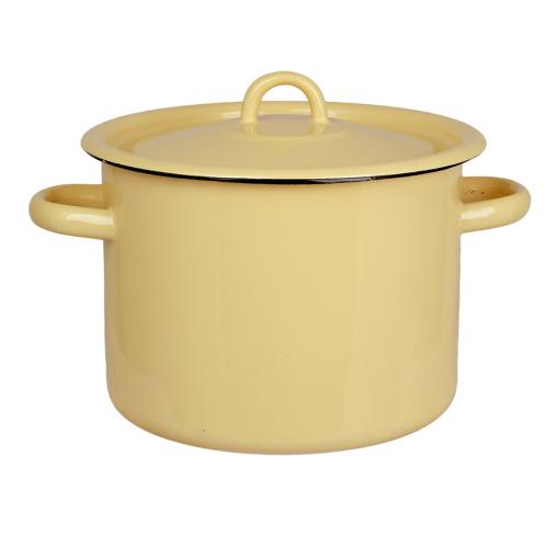 Kastrull - Emalj - Gul - 4,5 L - www.frokenfraken.se