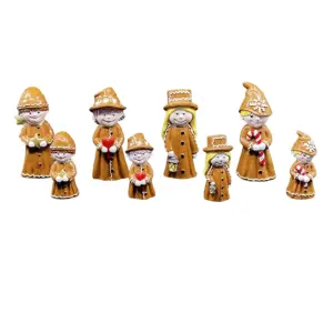Pepparkakgubbe - Barn - 4 figurer - 5 x 2 x 2 cm - www.frokenfraken.se