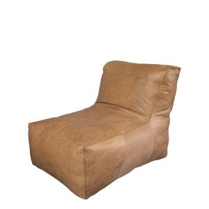 Loungestol - Sittpuff - Läder - 83 x 103 x 83 cm - www.frokenfraken.se