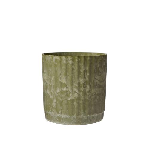 Kruka - Stripe - Grön - 2 Storlekar - Ø15, 18 cm - www.frokenfraken.se