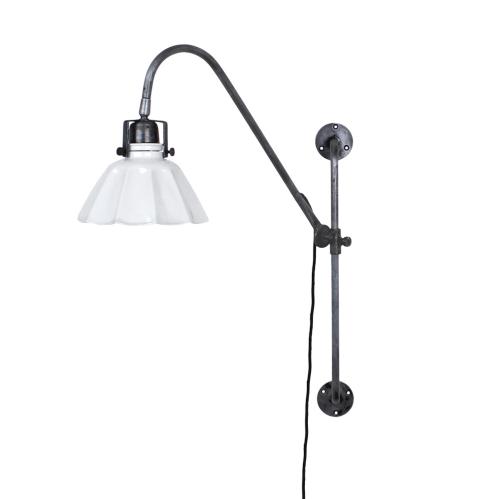 Vägglampa - Justerbar Antik Vit/Grafit - www.frokenfraken.se