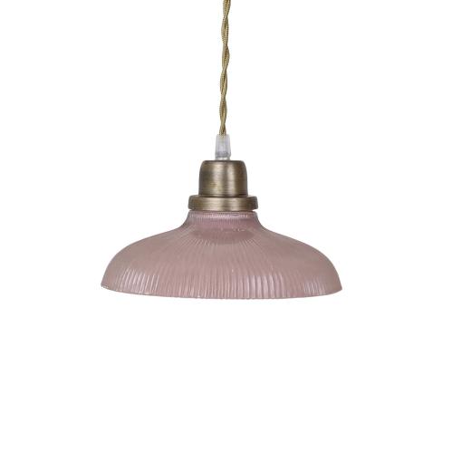 Taklampa Greta Rand Rosa/Antik Mässing - Ø 20 x H 14 cm - www.frokenfraken.se