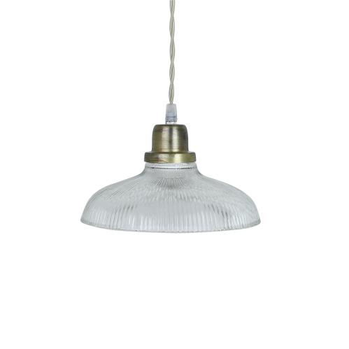 Taklampa Greta Rand Klar/Antik Mässing - Ø 20 x H 14 cm - www.frokenfraken.se