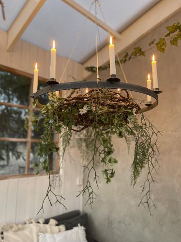 Ljuskrona i vajer - 75 cm - www.frokenfraken.se