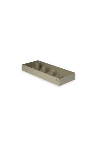 Bordsljusstake - SUND - 4 ljus magnet - Grön - 30 cm - www.frokenfraken.se