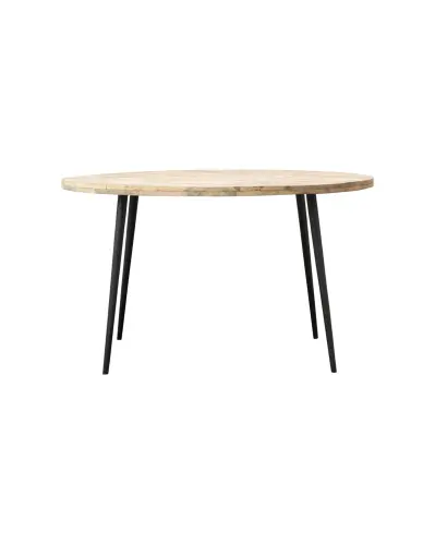 Matbord Club - Mangroträ/Järn - Rund - 76 x Ø130 cm - www.frokenfraken.se