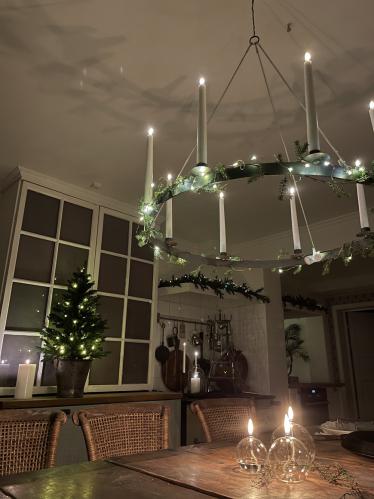 Ljuskrona i vajer - 75 cm - www.frokenfraken.se