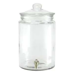 Glasburk med kran - Mässing - 6 L - www.frokenfraken.se