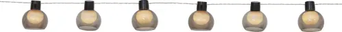 Ljusslinga Solcell - Smokey - 10 st lampor- 2,7 m - www.frokenfraken.se