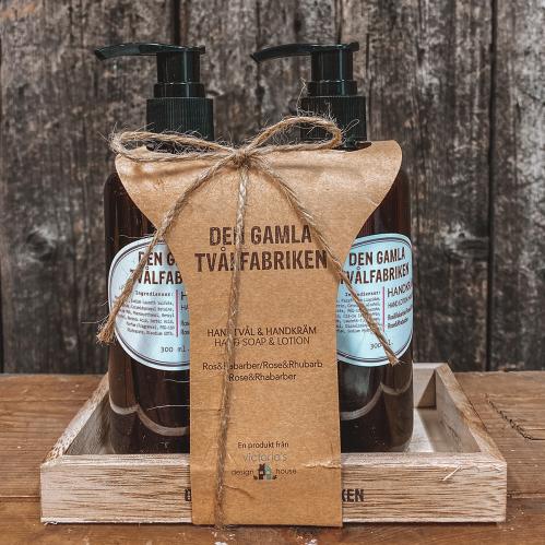 Tvål & Handkräm - Set - Ros/Rabarber - www.frokenfraken.se