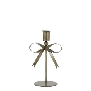 Ljusstake med Rosett - Järn - 18 cm - www.frokenfraken.se