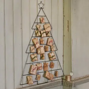 Adventskalender för paket - Julgran med 24 krokar -B65 x H90 cm - www.frokenfraken.se