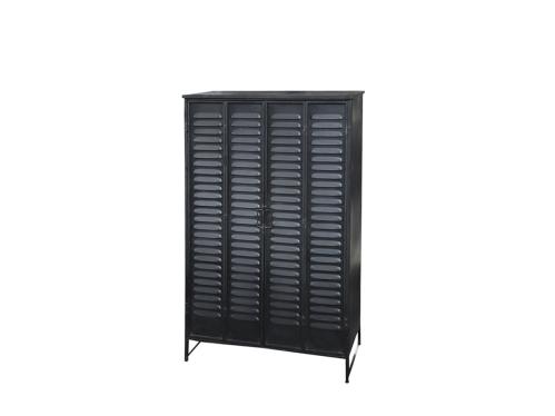 Skåp - Factory - Antik Svart - 137,5 x 37 x 82,5 cm - www.frokenfraken.se