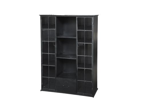Skåp - Metall Svart - 148,5 x 107 x 36 cm - www.frokenfraken.se