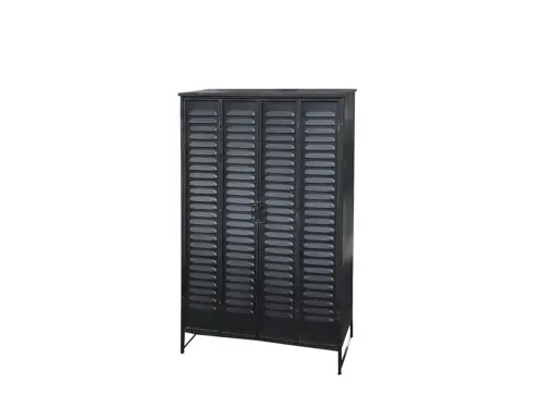 Skåp - Factory - Antik Svart - 137,5 x 37 x 82,5 cm - www.frokenfraken.se