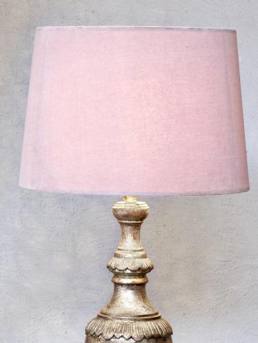 Lampskärm - Sammet Ljusrosa - www.frokenfraken.se