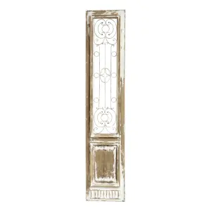 Dekordörr - Väggdekoration - Antik Creme - 198 x 41 cm - 2-Pack - www.frokenfraken.se