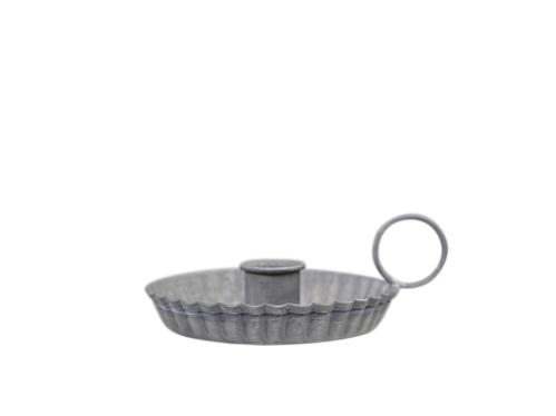 Ljusstake - Kammarljusstake - Antik zink - 5 x 10 x 12 cm - www.frokenfraken.se