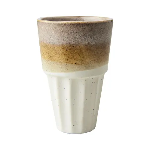 Mugg M - Costa - Elfenben/senapsgul - Ø6 x 9 cm - www.frokenfraken.se