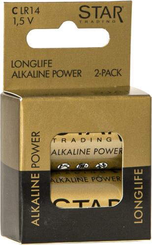 Batteri - 2-pack - C 1,5V - Longlife - www.frokenfraken.se