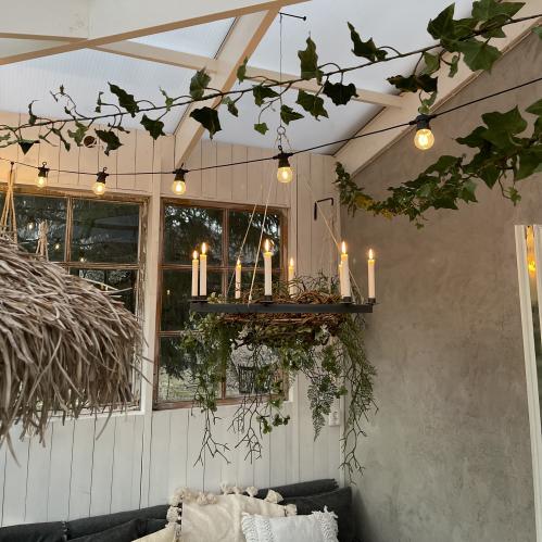 Ljuskrona i vajer - 75 cm - www.frokenfraken.se