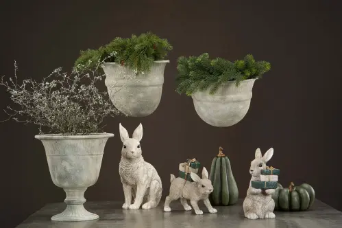 Pumpa - Grön - Avlång dekoration - 20 cm - www.frokenfraken.se