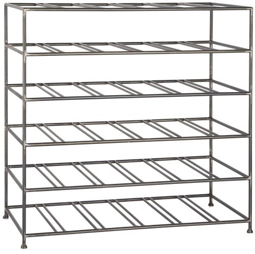 Vinställ - Svart Metall - 30 flaskor - 54.5 x 56 cm - www.frokenfraken.se