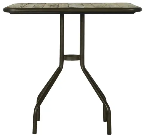 Cafebord fyrkantigt - Trä & Metall - 80 X 80 X 76 CM - www.frokenfraken.se