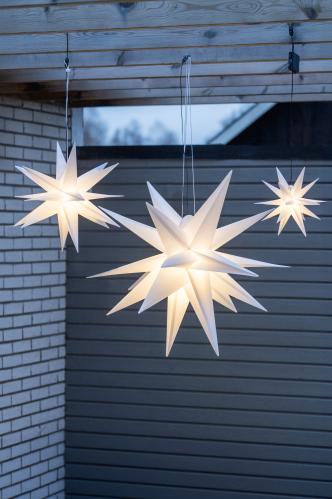 Adventstjärna - vit - utomhus/inomhus - 100 cm - www.frokenfraken.se