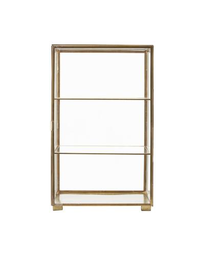 Skåp - Glas/Mässing - 56,5 x 35 xm - www.frokenfraken.se