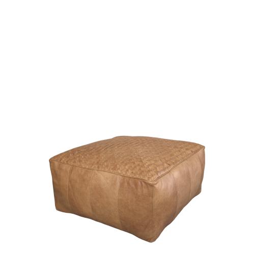Lounge - Sittpuff - Läder - 75 x 75 cm - www.frokenfraken.se