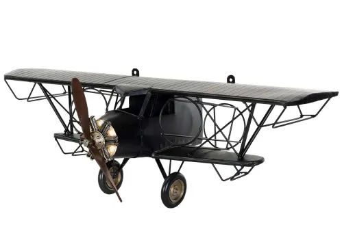 Vinställ - Flygplan - Med glashållare - 75 x 23 x 25 cm - www.frokenfraken.se