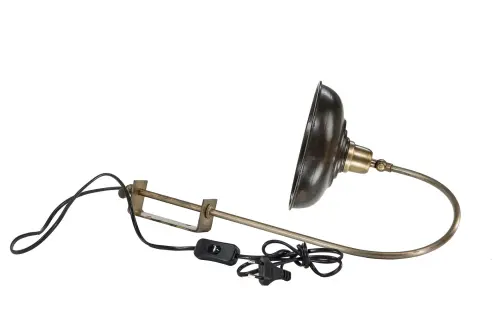 Vägglampa - Brun Antik - 20 x 24/48 cm - www.frokenfraken.se