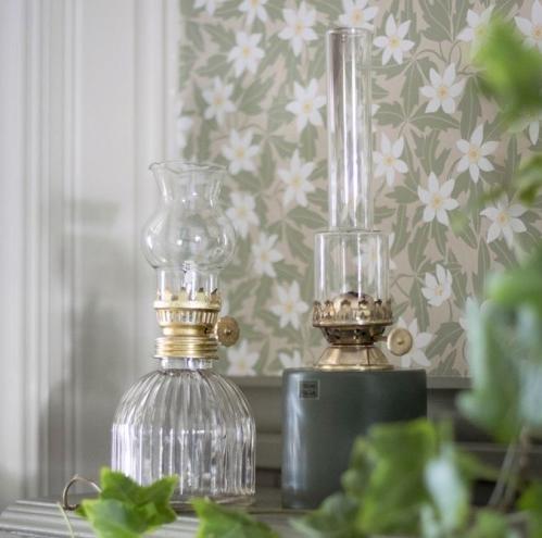 Fotogenlampa - Sabina - Glas/Mässing - Ø8 x 18 cm - www.frokenfraken.se