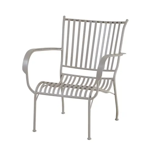 Trädgårdsfåtölj - 2-pack - Järn - Off White - 61 x 57 x 76 cm - www.frokenfraken.se
