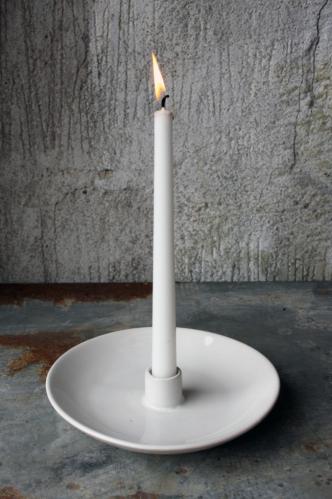 Ljusstake - Vit - 20 cm - www.frokenfraken.se