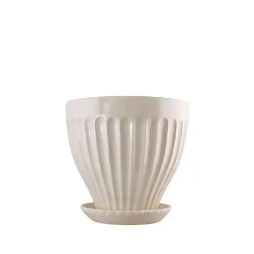 Kruka Anna 21 cm Krämvit - Ø21 x H19 cm - www.frokenfraken.se