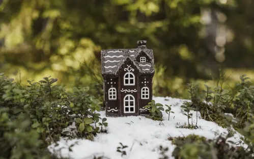 Ljuslykta - Hus - Pepparkakshus - Nr 4 - www.frokenfraken.se