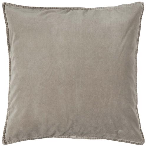 Kuddfodral - sammet - ash grey - 52 x 52 cm - www.frokenfraken.se