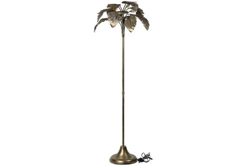 Golvlampa - Palm Guld/Brun  - 60 x 60 x 167 cm - www.frokenfraken.se