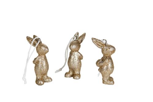 Kaniner - Hänge - Påsk - 6-pack - 5 cm - www.frokenfraken.se