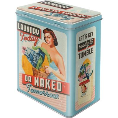 Alot Plåtburk - Laundry Today Or Naked Tomorrow - L