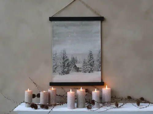 Tavla - Vinterskog - 50 x 40 cm - www.frokenfraken.se