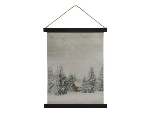 Tavla - Vinterskog - 50 x 40 cm - www.frokenfraken.se