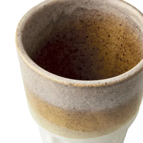 Mugg M - Costa - Elfenben/senapsgul - Ø6 x 9 cm - www.frokenfraken.se