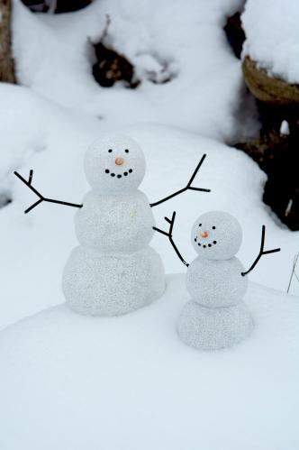 Snögubbe - 2-pack - 17/12 cm - www.frokenfraken.se