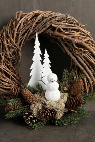 Snögubbe - 2-pack - 17/12 cm - www.frokenfraken.se