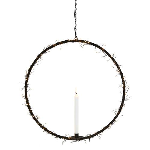 Ljusstake M - Svart - Ø55 x 98 cm - www.frokenfraken.se