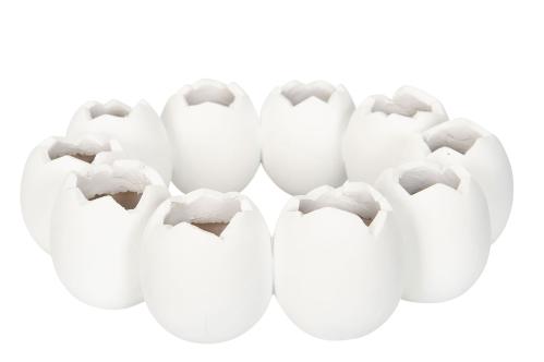 Vas - Äggkrans - Vit - 21 x 6,5 cm - www.frokenfraken.se
