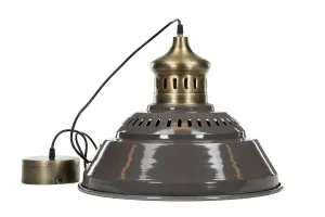 Taklampa - Grå - 42 cm - www.frokenfraken.se